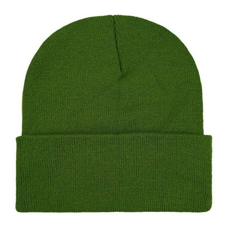 Knit Beanie Winter Hat- Hats Knitted Hat Cap Beanie For Women Men Army Green