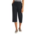 thumbnail image 1 of Knit Capri Pull on Pants Deep Black XS, 1 of 1