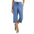 thumbnail image 1 of Knit Capri Pull on Pants Heather Indigo XXL, 1 of 1