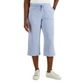 thumbnail image 1 of Knit Capri Pull on Pants Light Blue Heather XS, 1 of 1