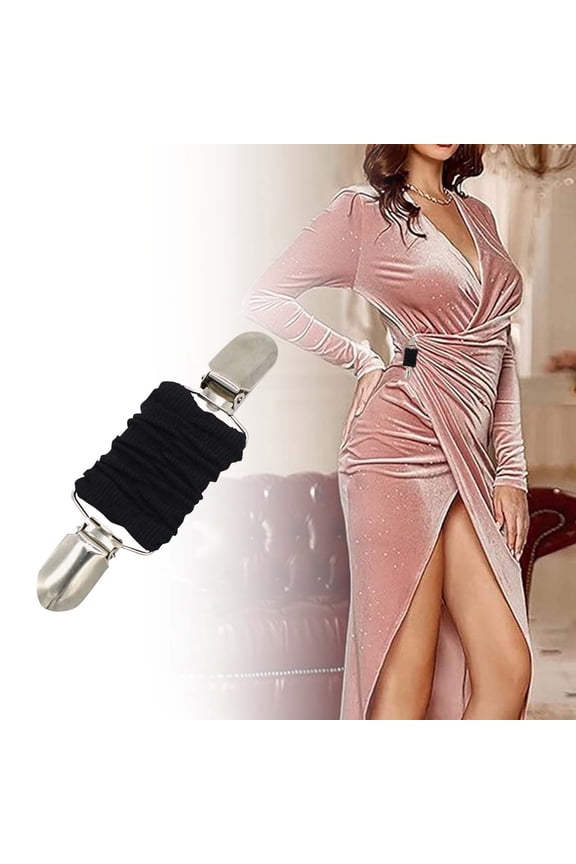 Knit Cardigan Clip Shawl Wrap Fastener Elastic Ruffled Shoulder Accessory Fashionable Secure Cufflink