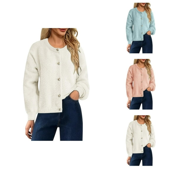 Knit Cardigan Soft Long Sleeve Cozy Oversized Winter Sweater Outerwear Casual Loungewear Top Cardigan Sweaters for Women