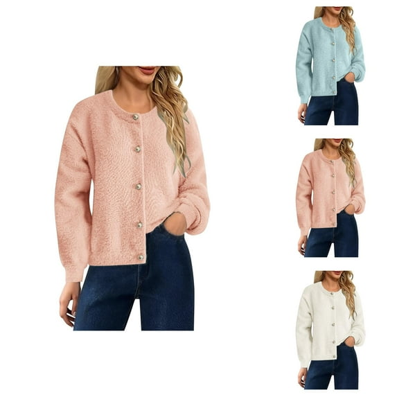 Knit Cardigan Soft Long Sleeve Cozy Oversized Winter Sweater Outerwear Casual Loungewear Top Cardigan Sweaters for Women