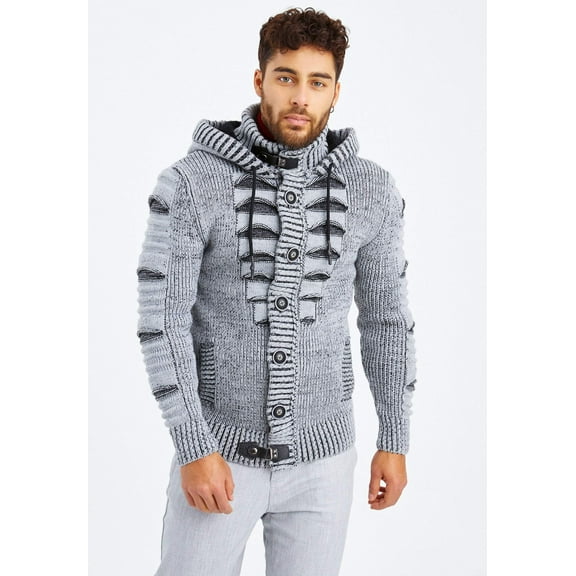 Knit Cardigan With Hood