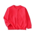 thumbnail image 1 of Knit Cardigans For Juniors Girls Cardigan Sweater School Uniforms Toddler Long Sleeve Button Knit Solid Sweaters Tops, 1 of 6