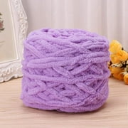 Chunky Knit Chenille Yarn Soft Velvet Yarn Crochet Knitting Blanket Yarn DIY Craft for Knit Sweaters, Blankets, Shoes, Scarves, Clothes