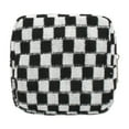 thumbnail image 1 of Knit Coin Purse Checkerboard - Spacious Makeup Bag for Cosmetics and Accessories, Portable Handbag for Daily Use and Travel, Stylish Storage Solution for Lipstick and Essentials, 1 of 7