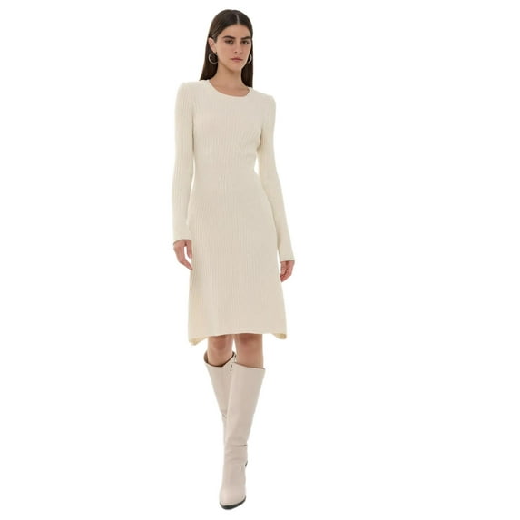 Knit Crew Neck Dress