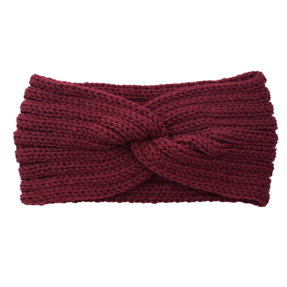 Knit Crossover Headband for Winter, Thermal Ear Warmer Hair Wrap, Sports Headband for Cold Baberdicy, Ideal for Women, Athletes