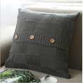 thumbnail image 1 of Knit Decorative Throw Pillow Cover 18''x18'' (With/Without Inserts), 1 of 1