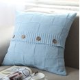 thumbnail image 1 of Knit Decorative Throw Pillow Cover 18''x18'' (With/Without Inserts), 1 of 1