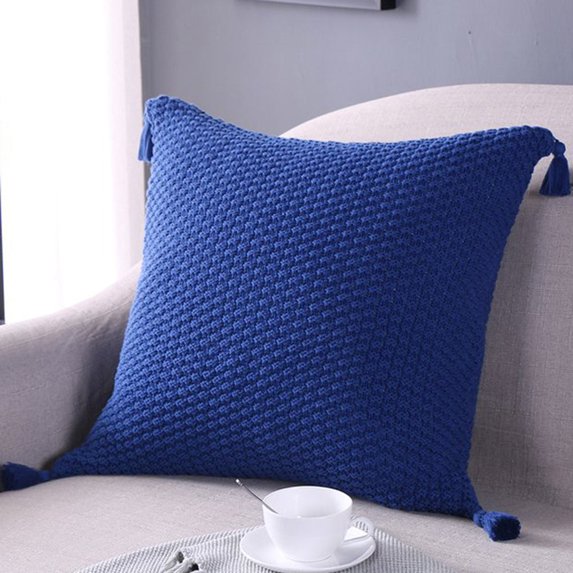 Knit Decorative Throw Pillow Cover