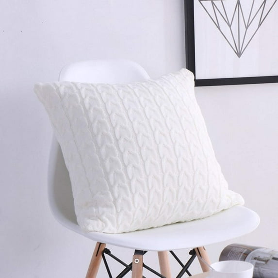 Knit Decorative Throw Pillow Cover