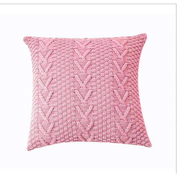 Knit Decorative Throw Pillow Cover