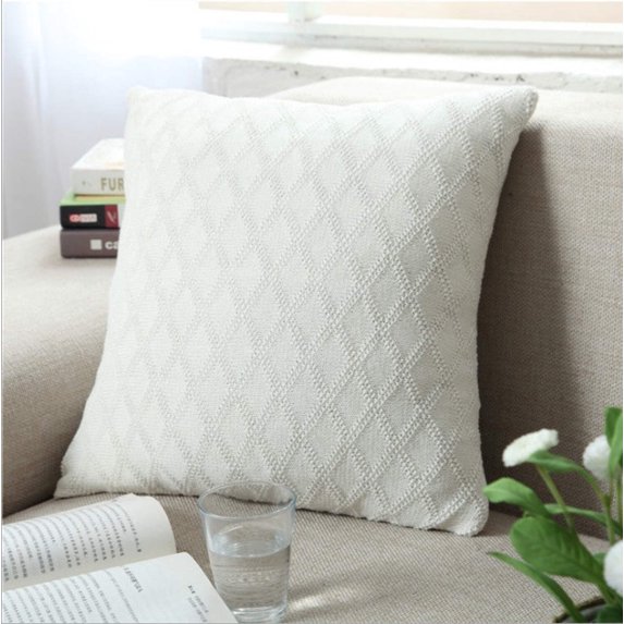 Knit Decorative Throw Pillow Cover