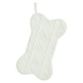 thumbnail image 1 of Knit Dog Christmas Stocking with Bone Shape - Large Pet Stocking for Dogs and Cats, Festive Hanging Xmas Decor for Pet Lovers - B, 1 of 4