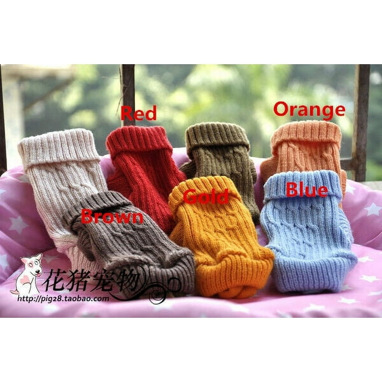 Knit Dog Sweater Clothing Chihuahua Clothes for Puppy Yorkie
