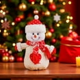 thumbnail image 1 of Knit Fabric Christmas Candy Bags with Santa and Snowman Designs - Soft, Stretchy and Washable for Long Lifespan, Multi-Purpose Storage for Candy, Gifts and Christmas Eve Apples, 1 of 6