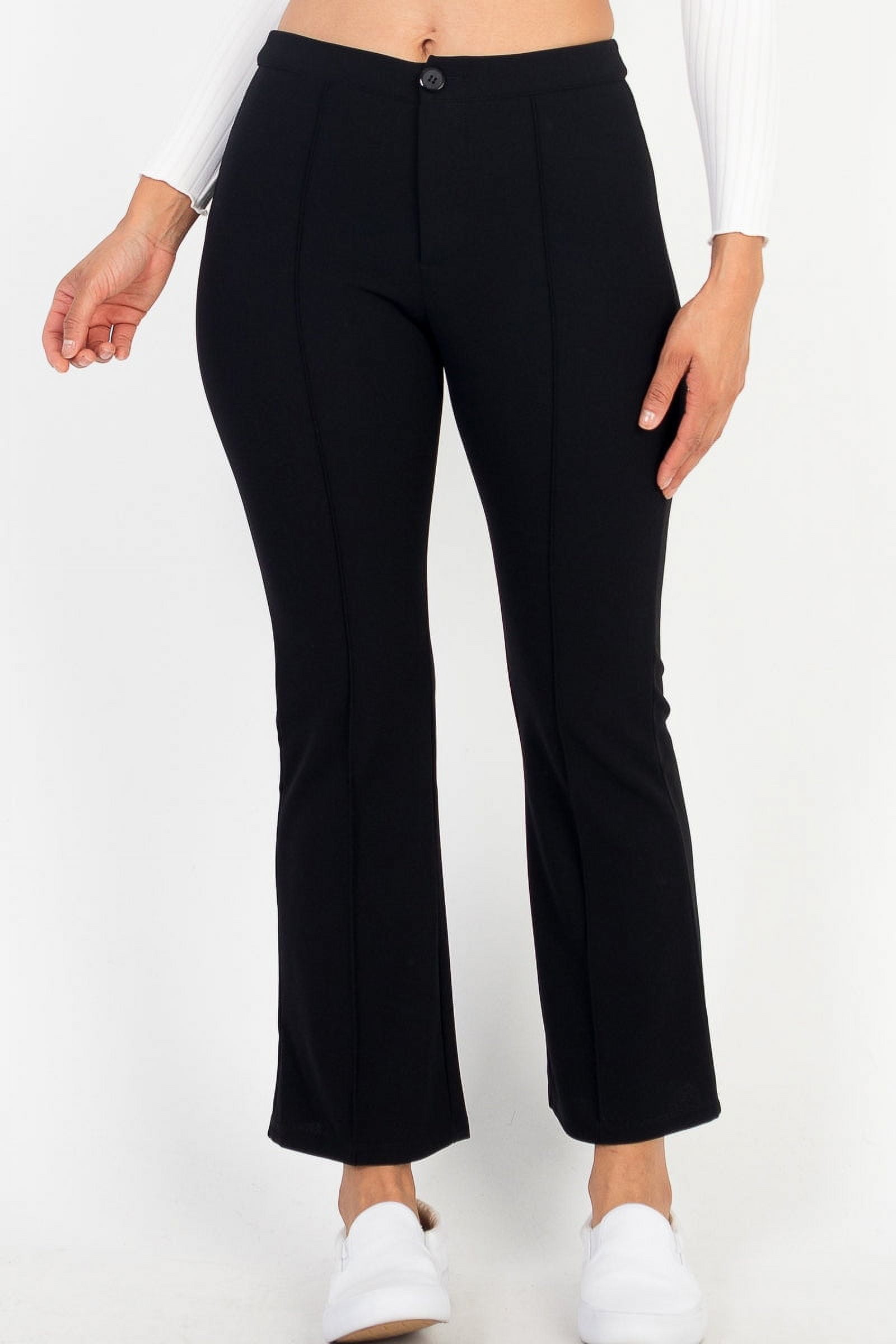 Classic High Waist Comfortable Flare Pants main image 0