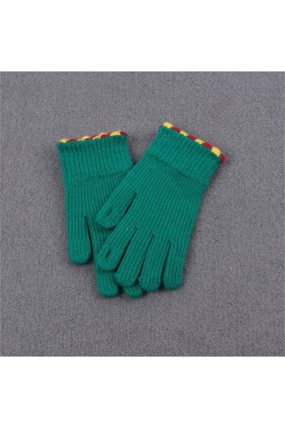 Knit Gloves for Women Cold Weather Winter Solid Color for Daily Sports Running Touch Screen Mittens Disposable Gloves for Women Army Green One Size