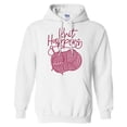 thumbnail image 1 of Knit Happens Hoodie Sweatshirt Unisex 3X-Large White, 1 of 5