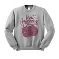 thumbnail image 1 of Knit Happens Sweatshirt Unisex 2X-Large Grey, 1 of 5