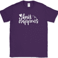 thumbnail image 1 of Knit Happens T-Shirt Funny Knitting Sewing Crafting Hobby Gift Text Tee - Purple, 5XL, 1 of 1