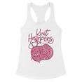 thumbnail image 1 of Knit Happens Tank Top Fitted Racerback Women's Medium White, 1 of 5