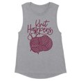 thumbnail image 1 of Knit Happens Women's Muscle Tank Small Heather Grey, 1 of 5