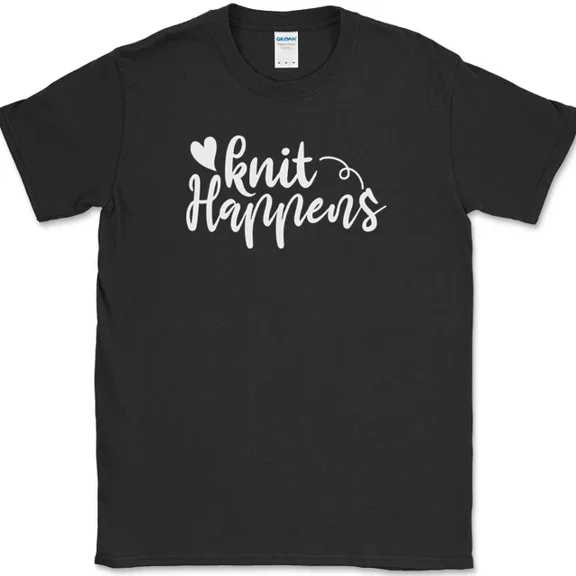 Knit Happensfunny Knitting Sewing Crafting Hobby Gift