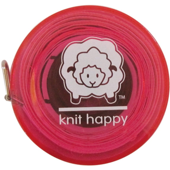 Knit Happy Tape Measure 60"-Pink, Pk 6, K1C2