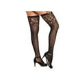 thumbnail image 1 of KLONKEE Women's Sparkle Rhinestone Stocking Sexy Shiny Socks Over Knee High Stocking(Black Socks), 1 of 3