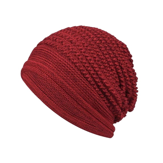 Knit Hats for Women Winter Knitting Skull Beanies Knit Chunky Snow Cap Snow Ski Skull Cap Warm Fleece Lined Chemo Headwear Soft Lightweight Turbans Office Christmas Gifts