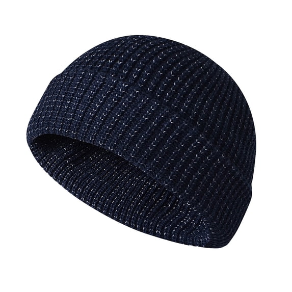 Knit Hats for Women Winter Thermal Beanie Beanie Slouchy Beanie Soft Slouchy Warm Cuffed Ski Cap Knit Chunky Snow Cap Toboggan Hats Warm Beanie Men Beanie Blue One Size