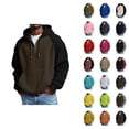 thumbnail image 1 of Knit Hooded Sweatshirt Casual Pullover Soft Comfortable Long Sleeve Zipper Jacket For Fall Winter Outdoor, 1 of 4