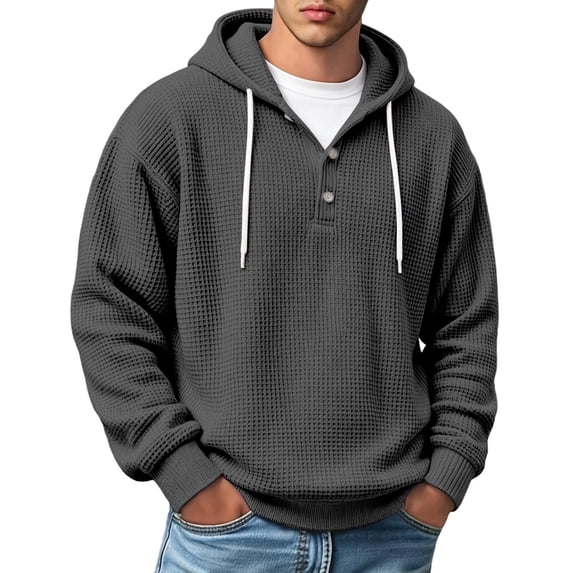 Knit Hoodie For Men – Cozy Lightweight Sweatshirt With Front Pocket And Modern Fit
