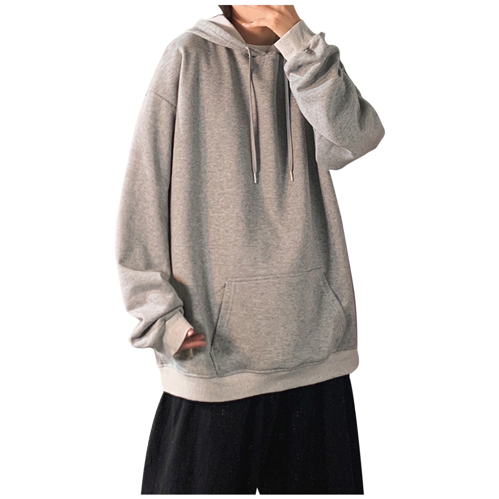 Black Fashion Friday Deals Women's Sweatshirts Today Deals Prime Grey  Sweatshirt Lighten Deals of the Day Solid Stylish Loose Fit Casual Pullover