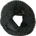 thumbnail image 1 of Knit Infinity Loop Scarf , Thick Warm Circle Wrap For The Winter Charcoal By Debra Weitzner, 1 of 2