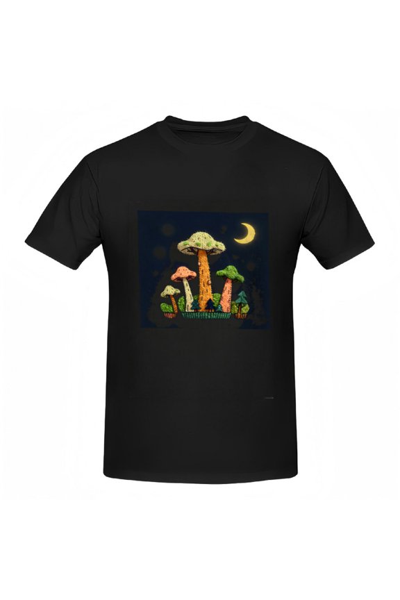 Knit-Inspired Forest Moonlight Graphic Tee
