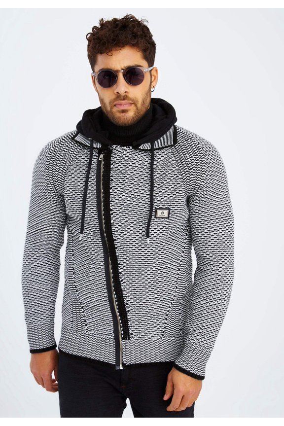 Knit Jacket With Hood