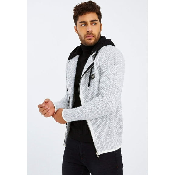 Knit Jacket With Hood