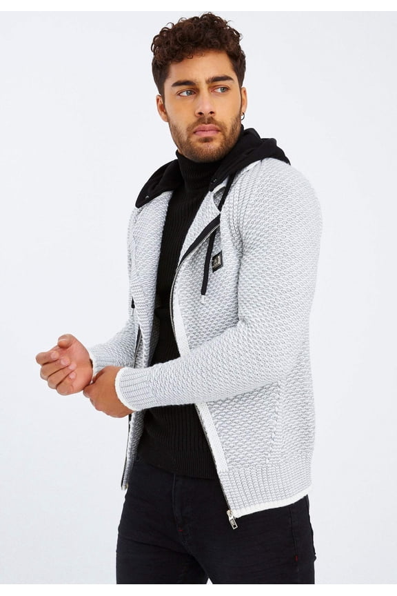 Knit Jacket With Hood