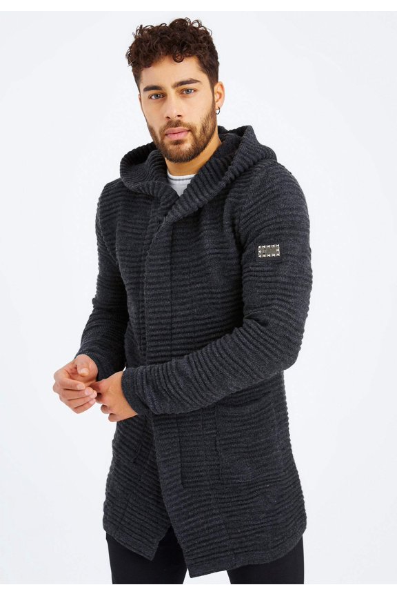 Knit Jacket With Hood