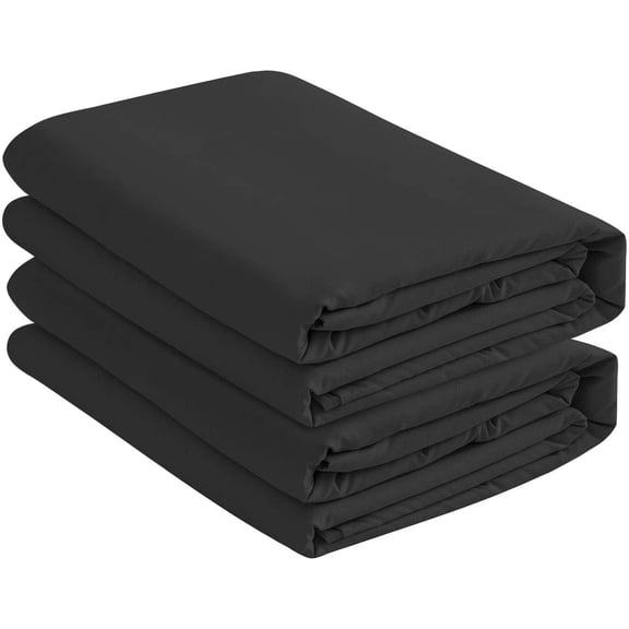 Knit Jersey 100% Cotton 2 Twin XL Fitted Bed Sheets (2-Pack) Soft and Comfy - Twin Extra Long, 15" Deep Pocket, 39" x 80" Great for Dorm Room, Hospital and Split King Dual Adjustable Beds (Black)