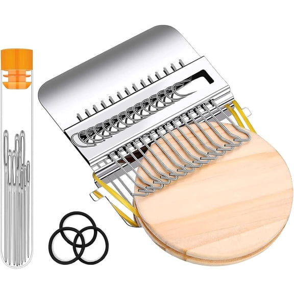 Knit Kit for Patch, Patch Loom Kit 2.0, Mini Portable Darning for Beginners Quickly Sewing Repair, Makes Beautiful Stitching DIY Weaving Arts