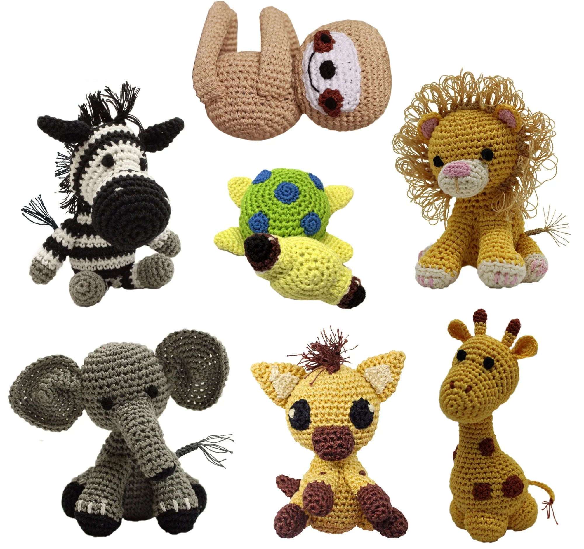 Knit Knack Bop the Triceratops Organic Cotton Dog Toys main image 1
