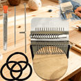 thumbnail image 1 of Knit Patch Kit Darning Loom, Mini Patchmaker Loom for DIY Mending, Portable Weaving Tool Kit for Quick Sewing Repair and Fabric Patching(10 Needles), 1 of 7