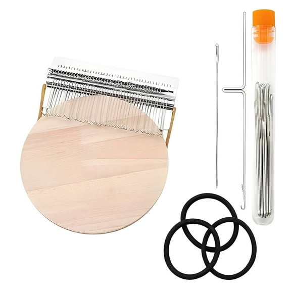 Knit Patch Loom Kit, New Most Convenient Patchmaker 2.0 Kit, Patchmaker Loom for all levels, Mended Clothes Quickly & Easily, Unleash Creativity and Bring Accomplishment (28 Hooks)