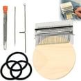 thumbnail image 1 of Knit Patch Loom Kit, Patch Maker Loom, Patchmaker 2.0 Kit, Mini Portable Pat-ch Darning Loo-m Ki-t, Weave Darning Loo-ms Knitting Machine, Small Darn-ing L-OOM Weave Tool 28 Hooks, 1 of 6