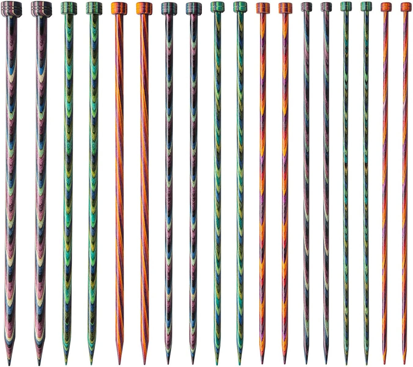 Knit Picks Mosaic 10 inch Wooden Straight Knitting Needle Sets